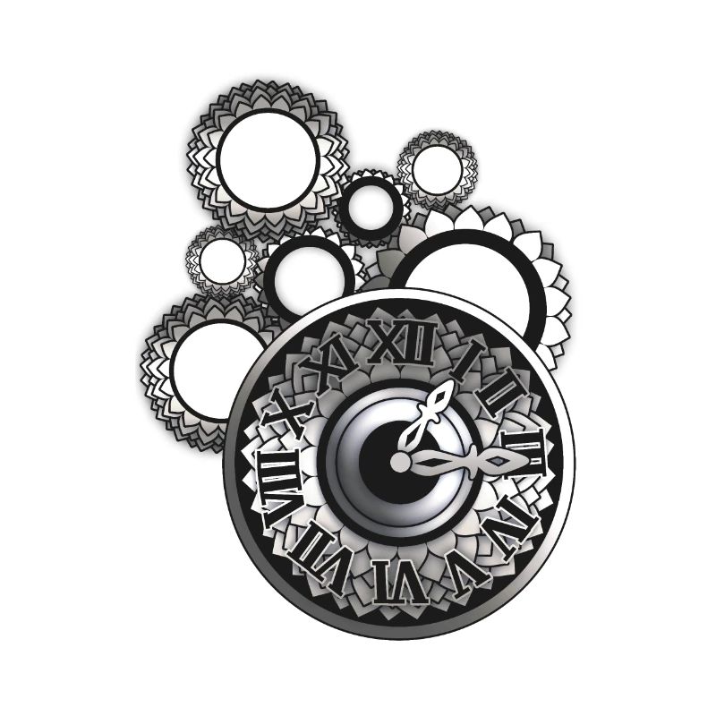 Clock silver
