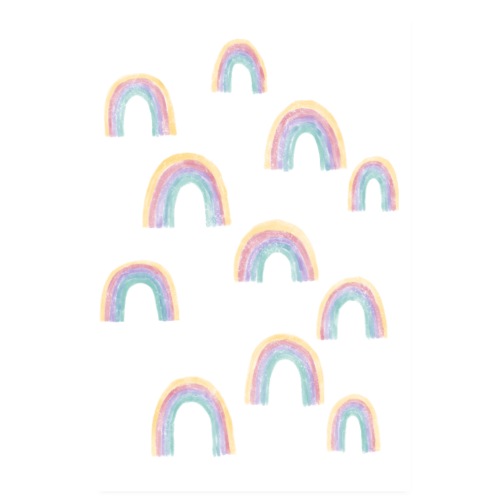 Regenbogen-Muster - Poster 20x30 cm