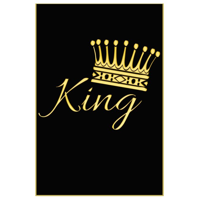 Poster - King couleur or