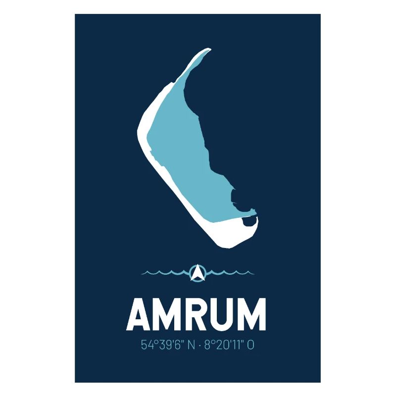 Amrum | Conception d'affiche | carte