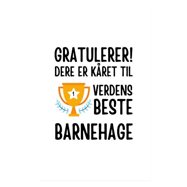 Gave til barnehageansatte Verdens beste barnehage