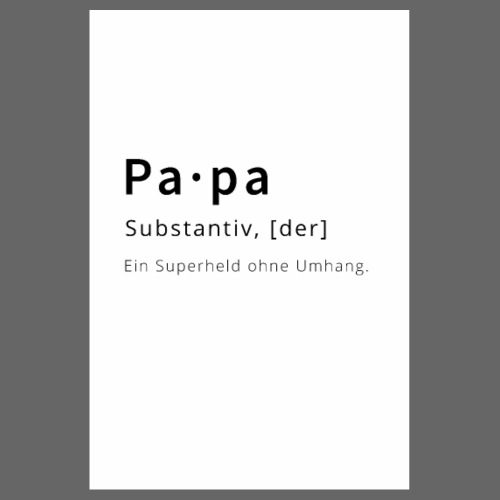 Definition Papa - Poster 20x30 cm
