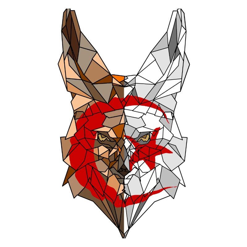 Fennec und die Flagge Algeriens in der Polysphäre 2