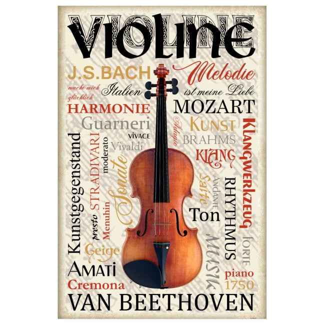Musikposter "Violine"