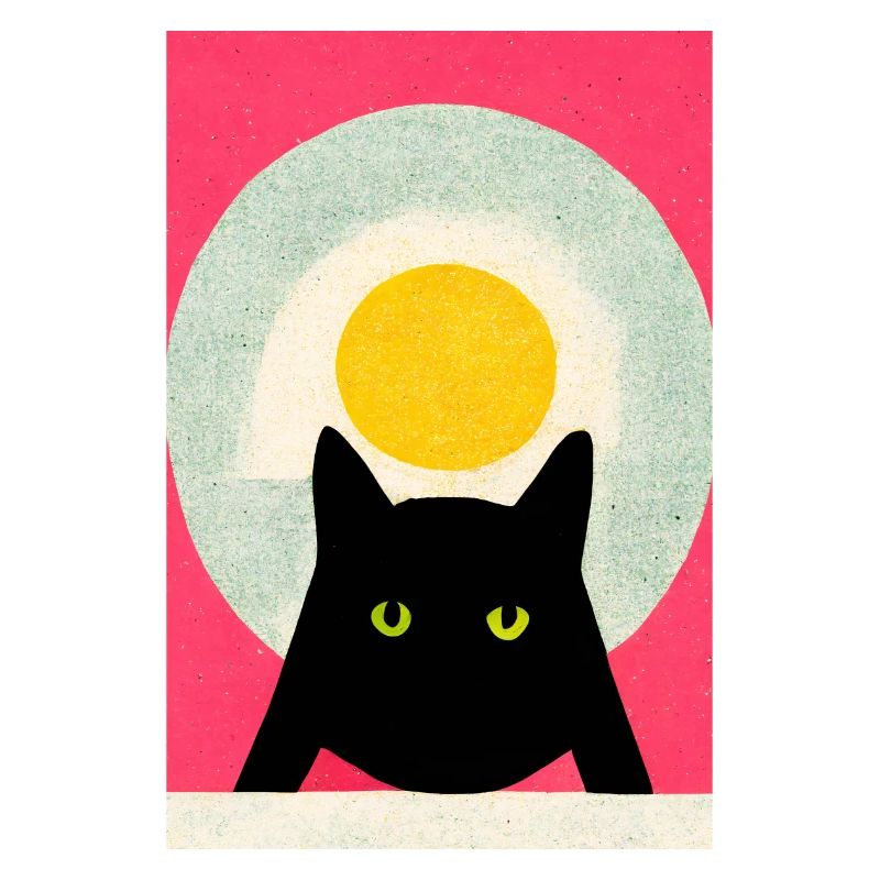 Breakfast Mafia Cat Retro