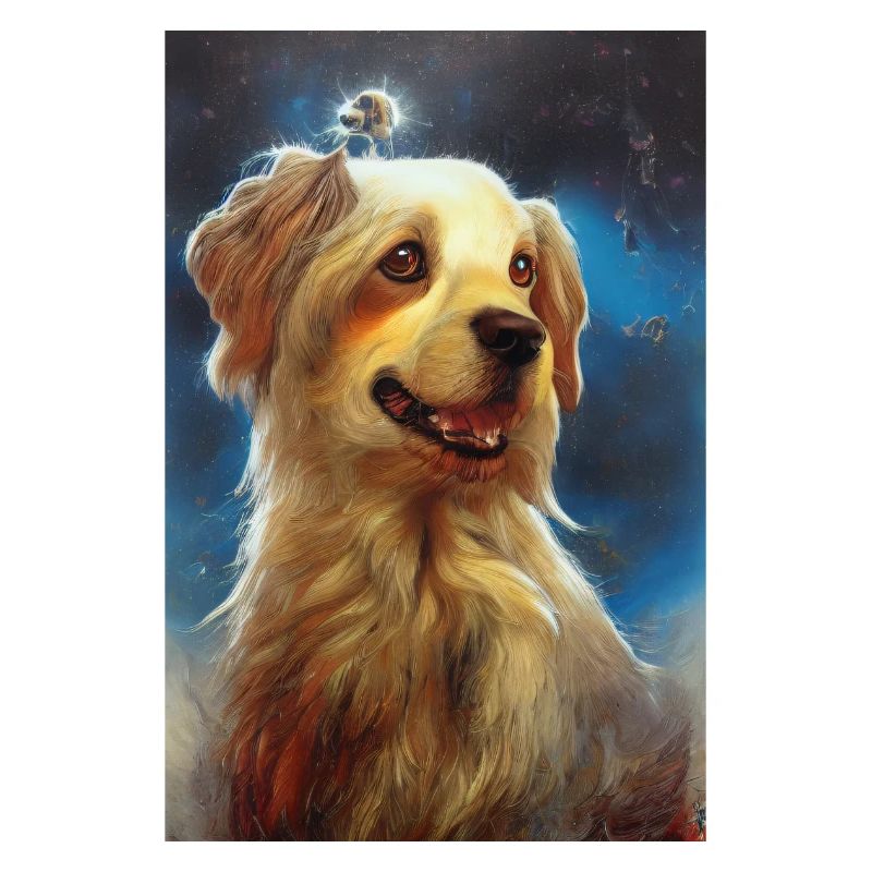 Chien de l’espace rêveur