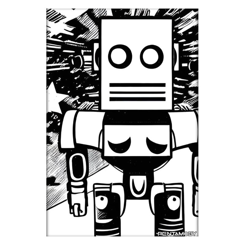 Robot Comic Future Cyborg Machine Technology