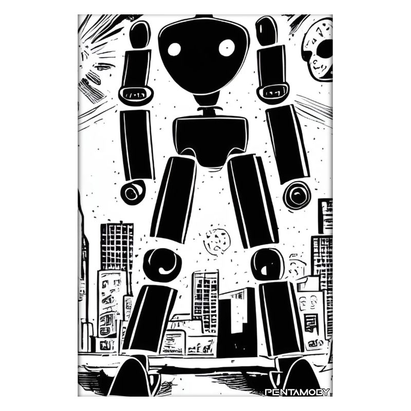 Robot Comic Future Cyborg Machine Technology