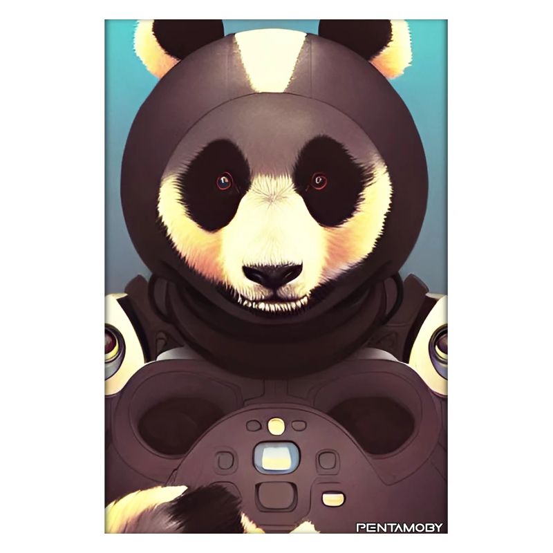 Panda Bear Panda Astronaut Future Sci-Fi Technology