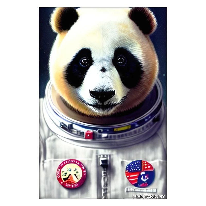 Panda Bear Panda Astronaut Future Sci-Fi Technology