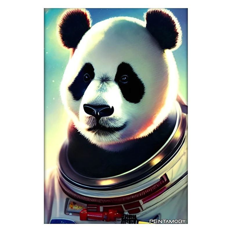 Panda Bear Panda Astronaut Future Sci-Fi Technology