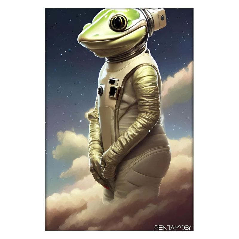 Frog Amphibian Astronaut Future Sci-Fi Technology