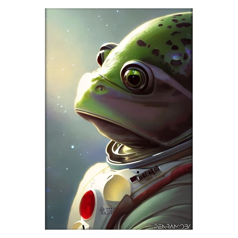 Frog Amphibian Astronaut Future Sci-Fi Technology