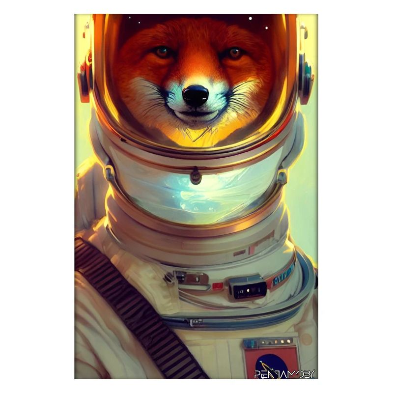 Fox Wildlife Astronaut Future Sci-Fi Technology
