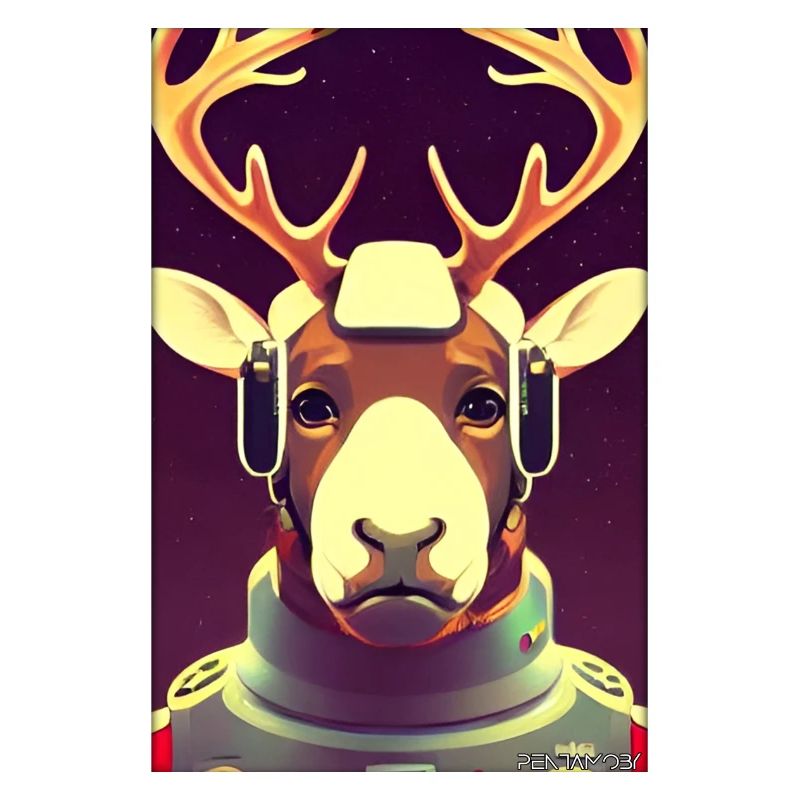 Rentier Astronaut Zukunft Sci-Fi Technik