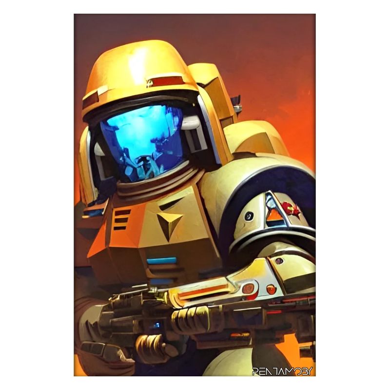 Kampfbot Roboter Supersoldat Maschine Krieger