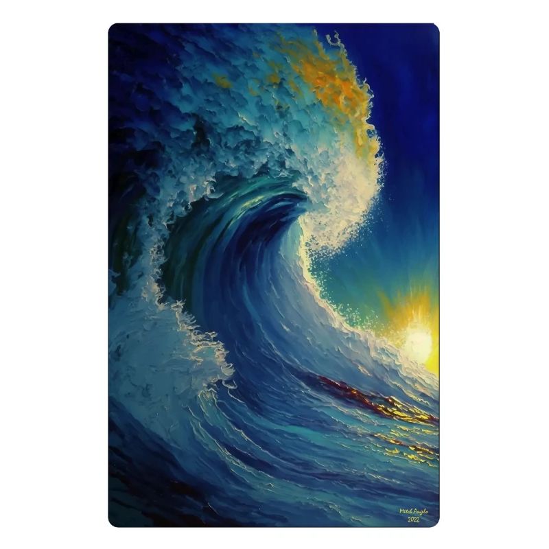 Ölgemälde einer Welle
