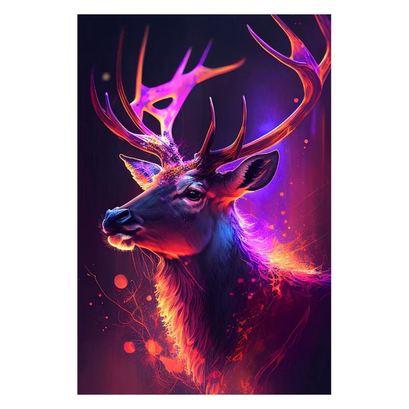 Fantasy Hirsch Digital Art - AI generated