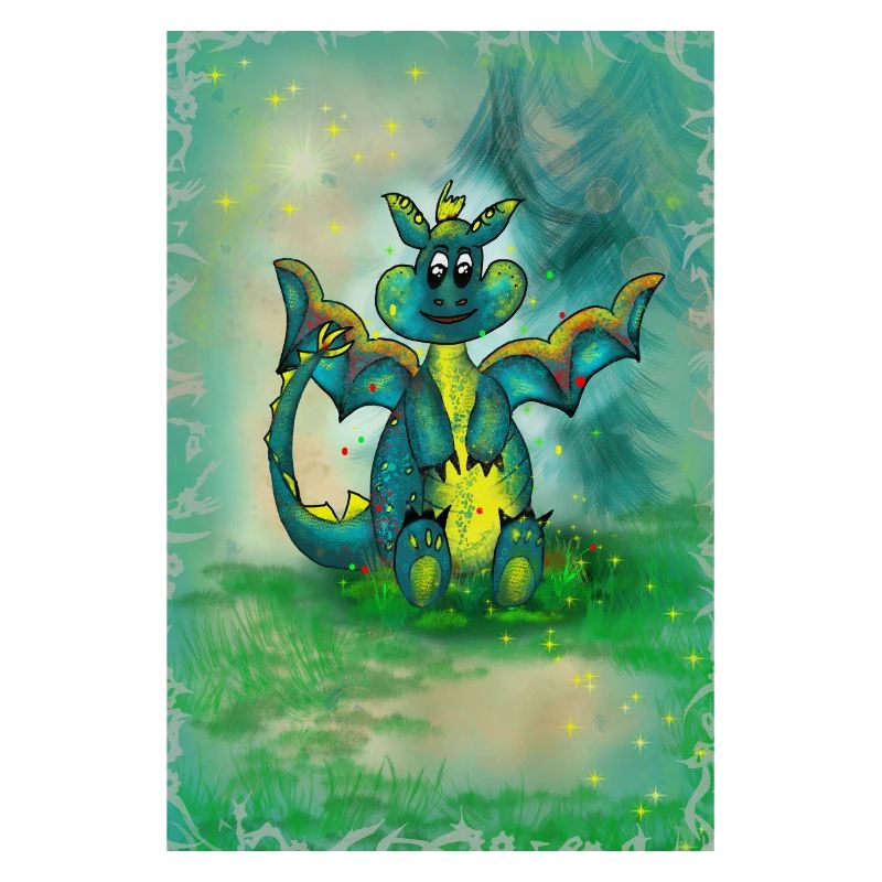 Drache mit Hintergrund