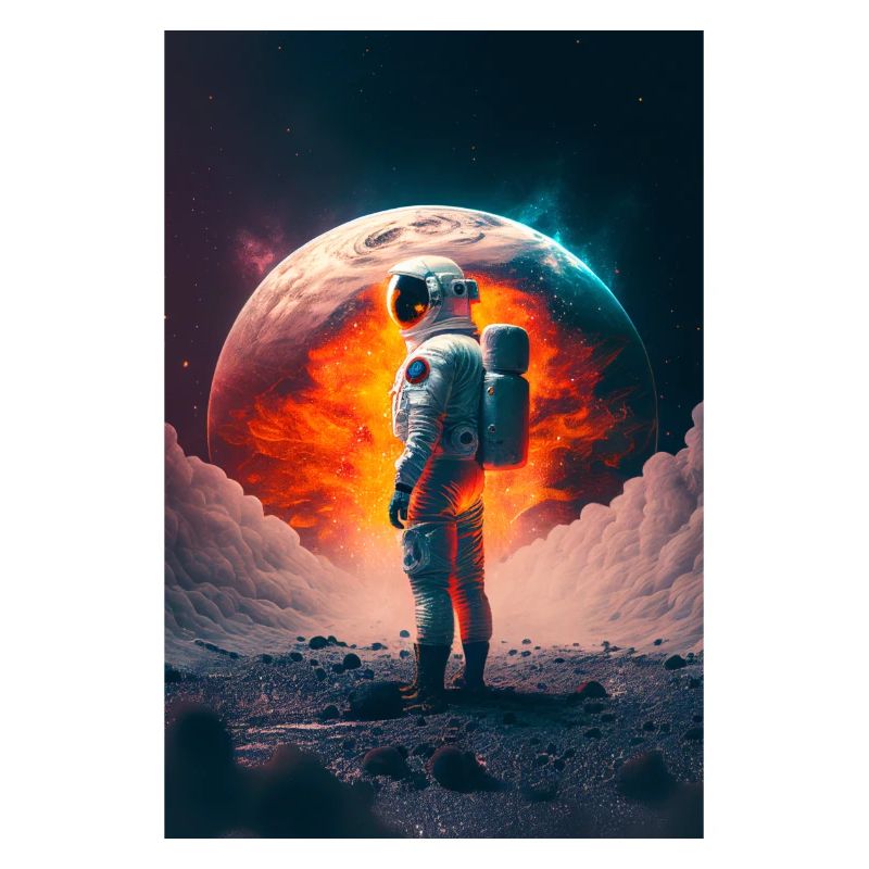 Affiche des astronautes | Conception de l’espace | Généré par l’IA