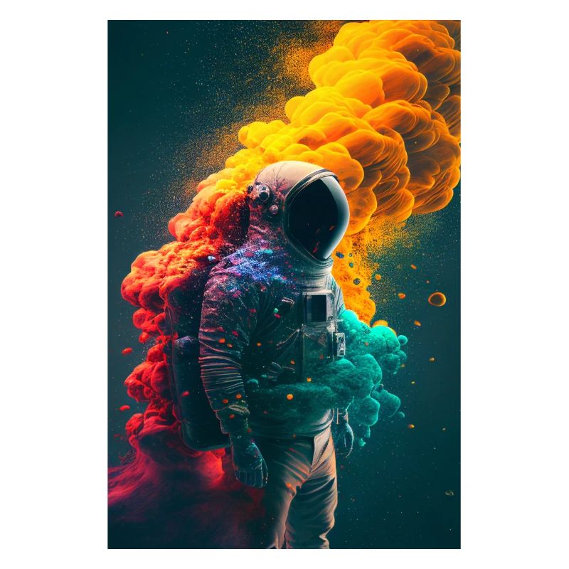 Affiche des astronautes | Conception de l’espace | Généré par l’IA