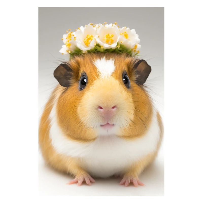 Affiche Couronne de fleurs de cochon d’Inde