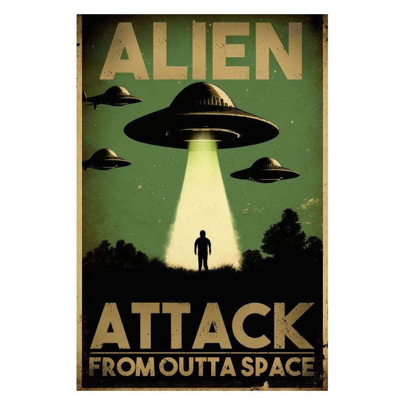 Alien Attack UFO vihamielinen valtaus Sci-Fi