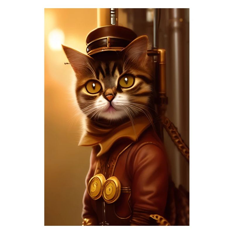 Chat Steampunk Style