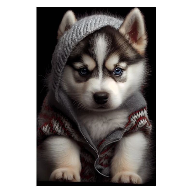 Chiot chien husky sibérien