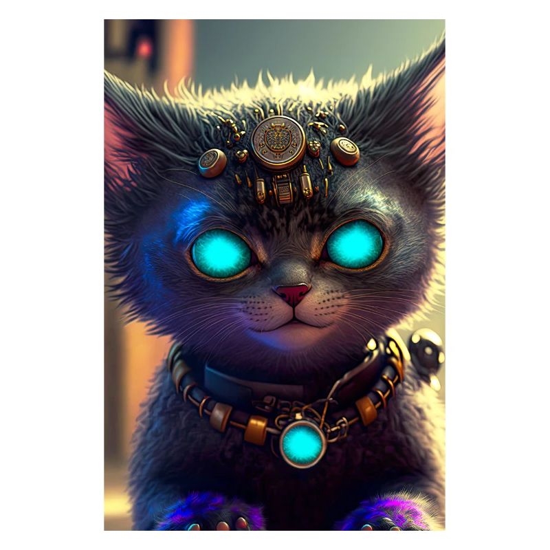 Fantasy black cat