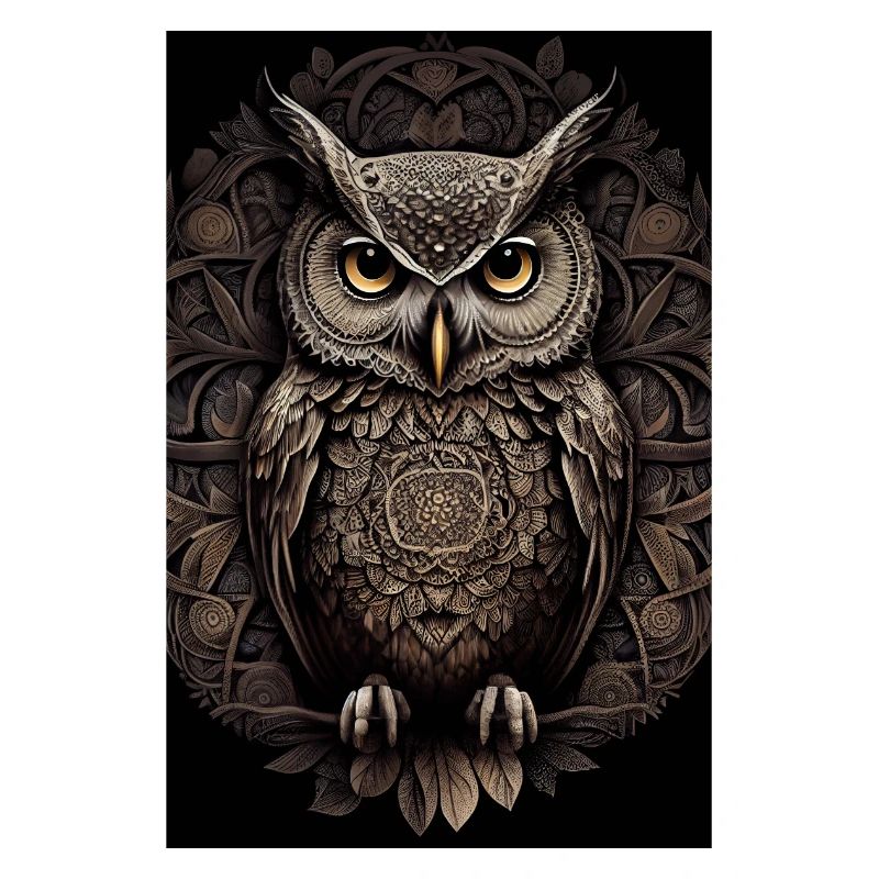 Eule Vogel Tier Eulen Mandala