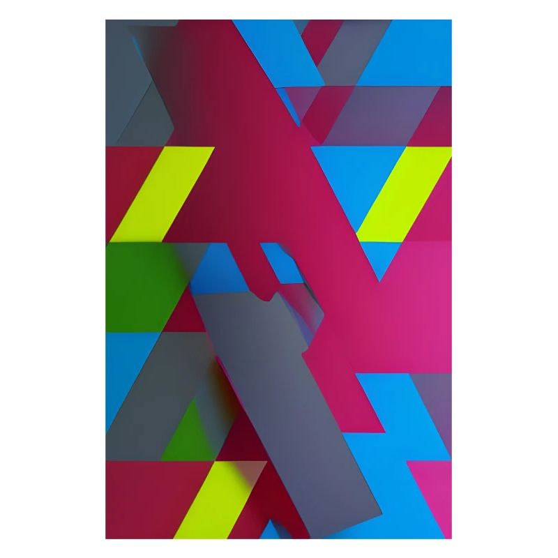 Composition du triangle géométrique néon