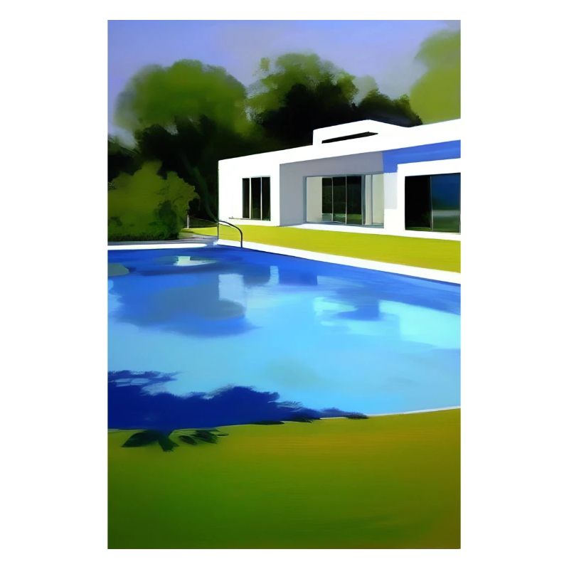 Weiße Villa mit Pool