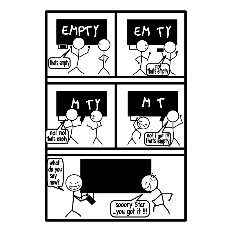 Comic empty leerer gehts nicht, funny