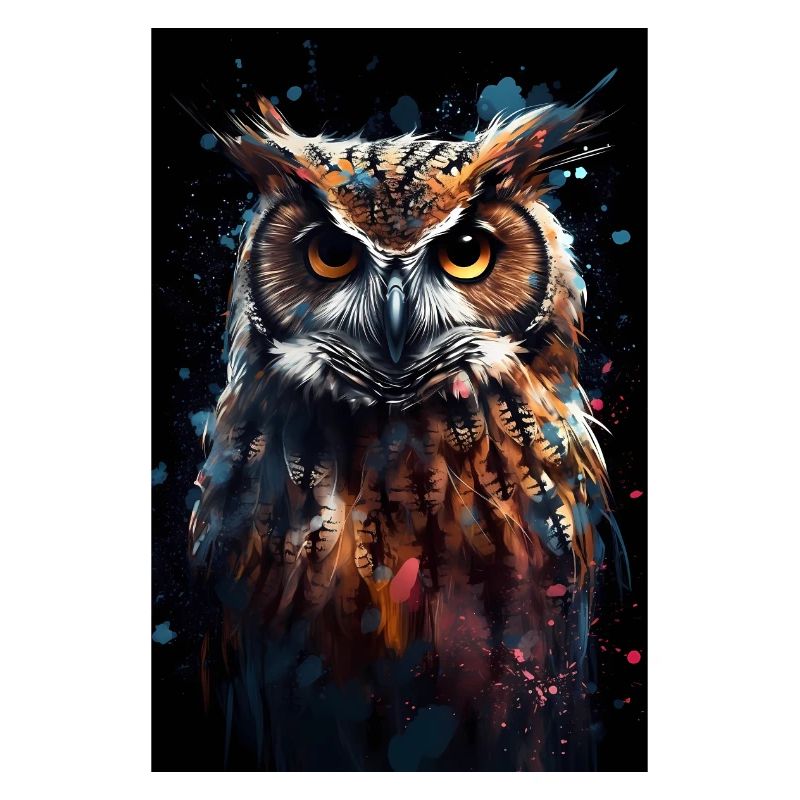 Eule Vogel Tier Eulen Digital Art