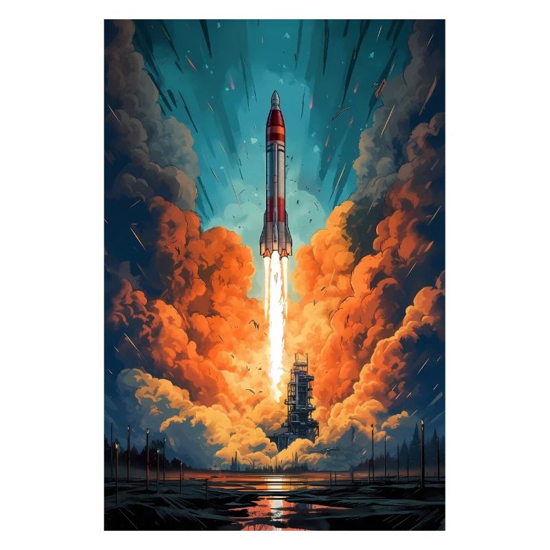Lancement spatial de Rocket Rocket Astronauts