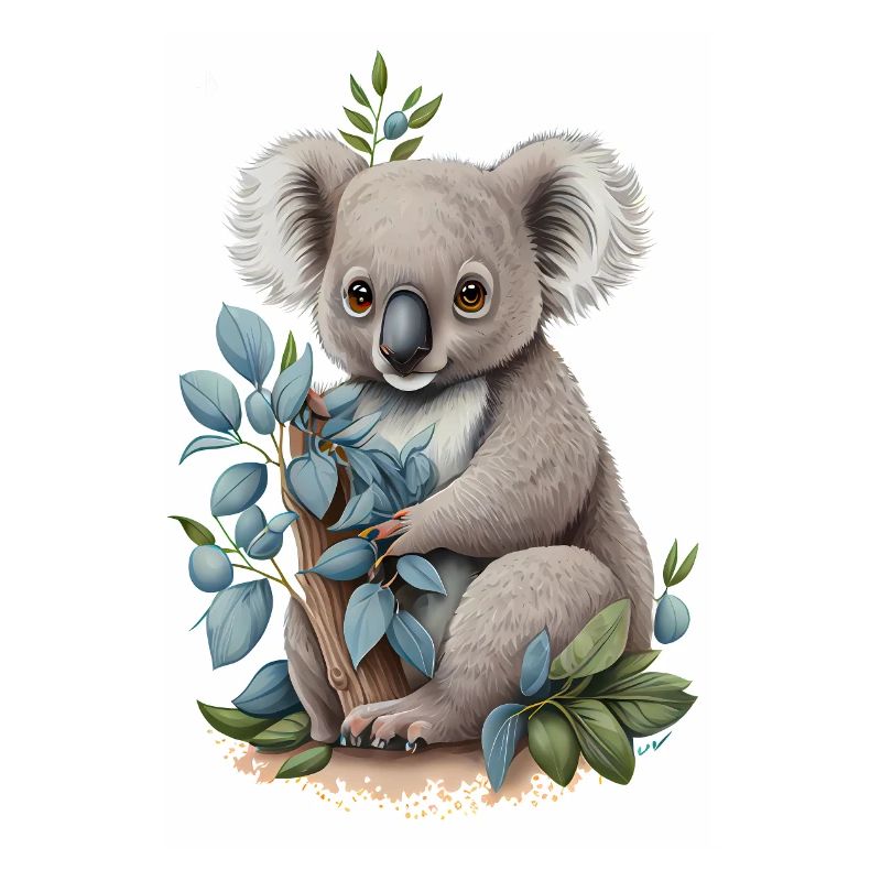 Koala with Bamboo