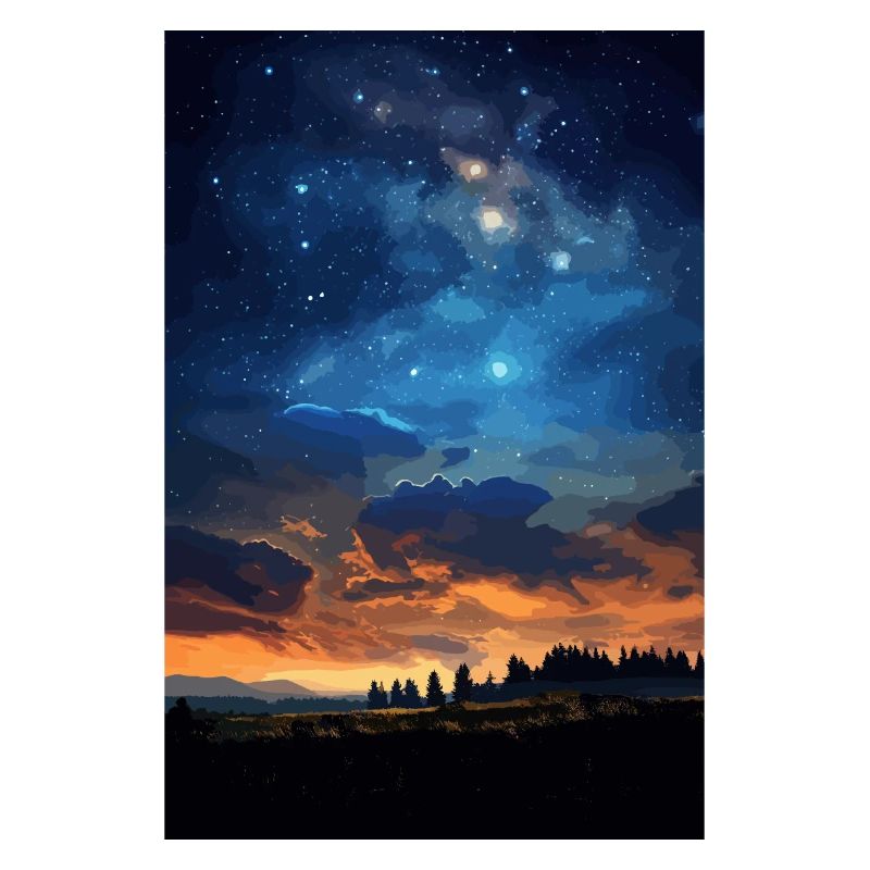 Night Sky Forest