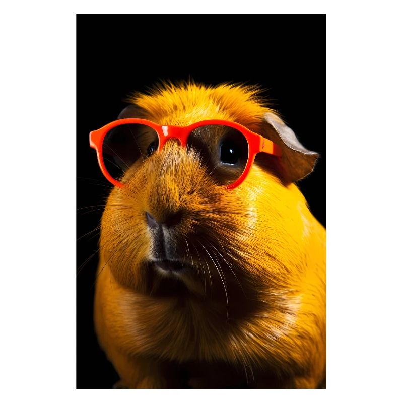 Cochon d’Inde avec lunettes de soleil