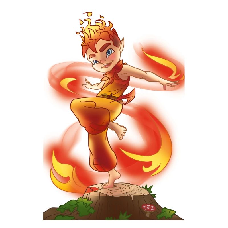 Créatures mythiques Sorcier Feu Fée Élémentaire