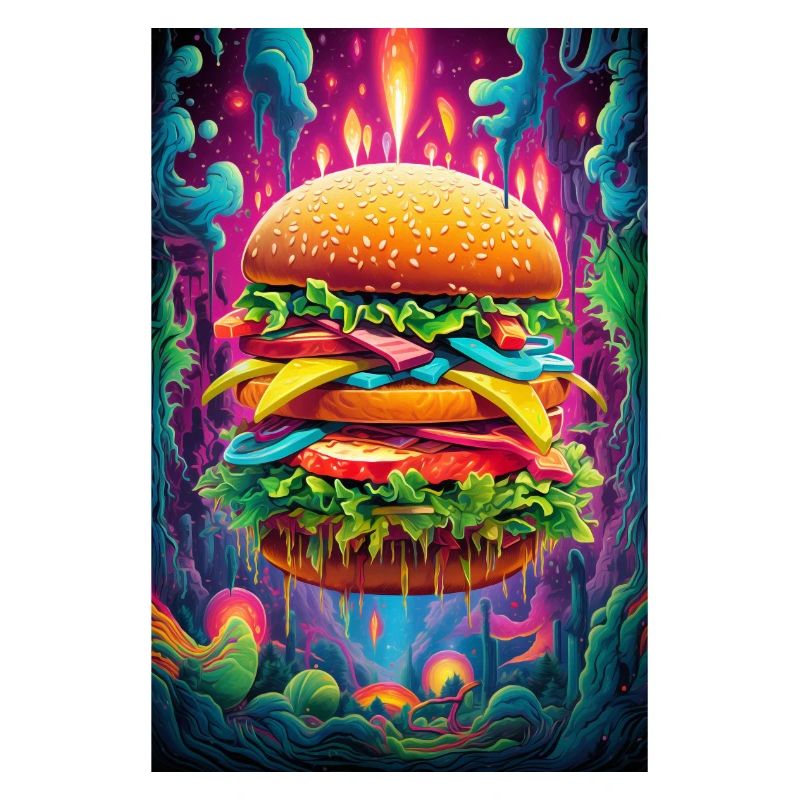 Hamburger psychédélique