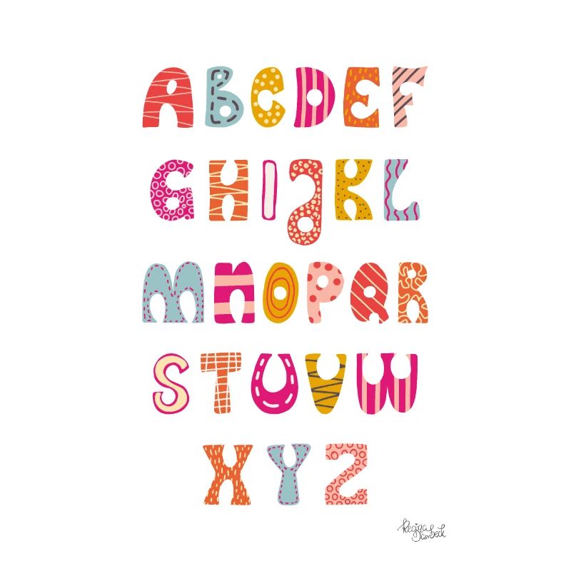 Alphabet, ABC Learning Poster