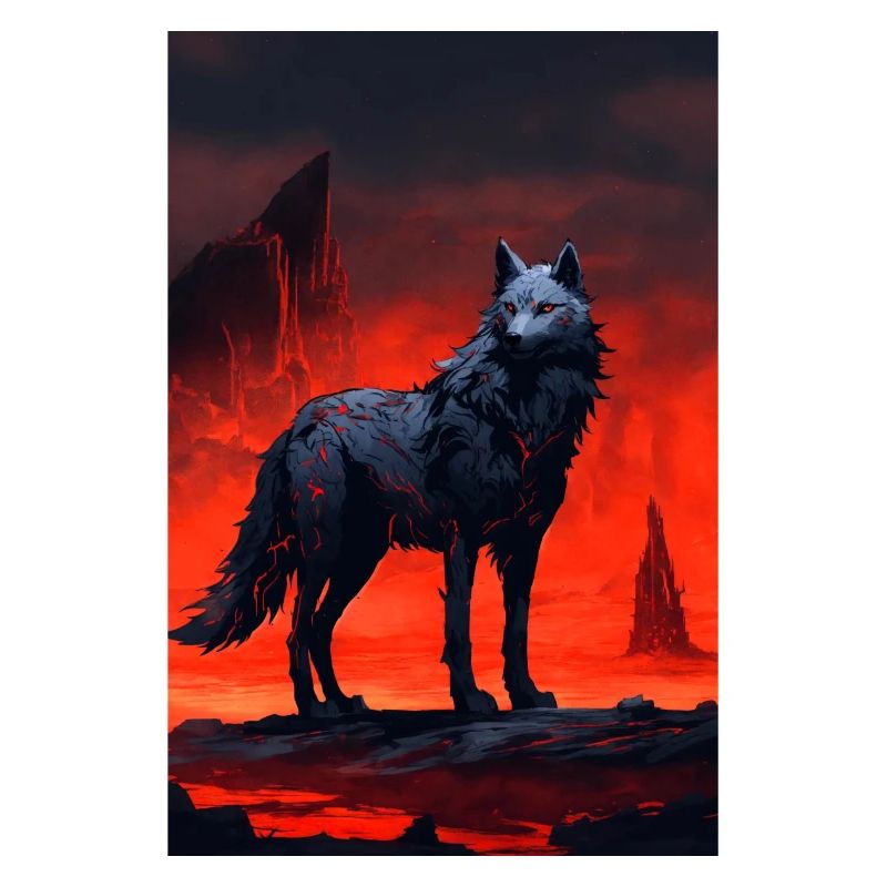 Fantastischer Wolf