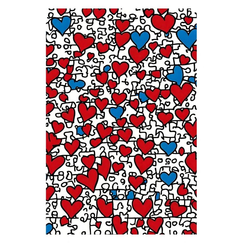 Pop Puzzle Hearts Poster