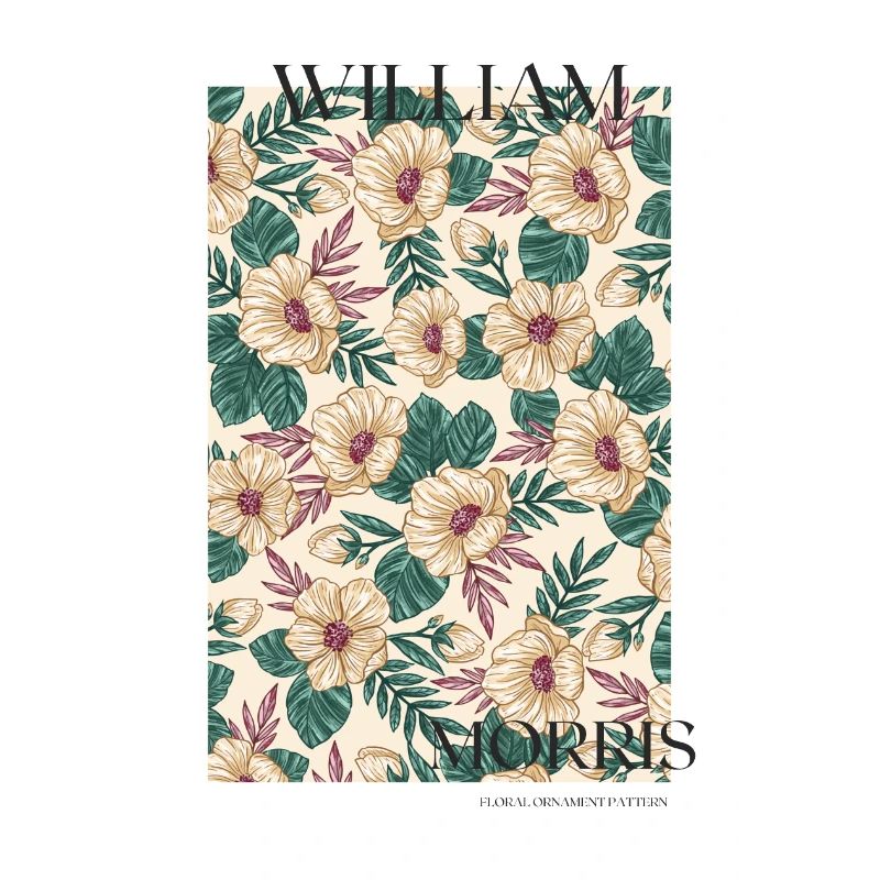 Affiche, impression botanique, impression Art Nouveau, tendance