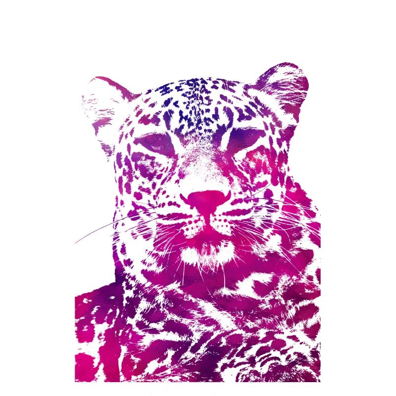 Pink leopard head