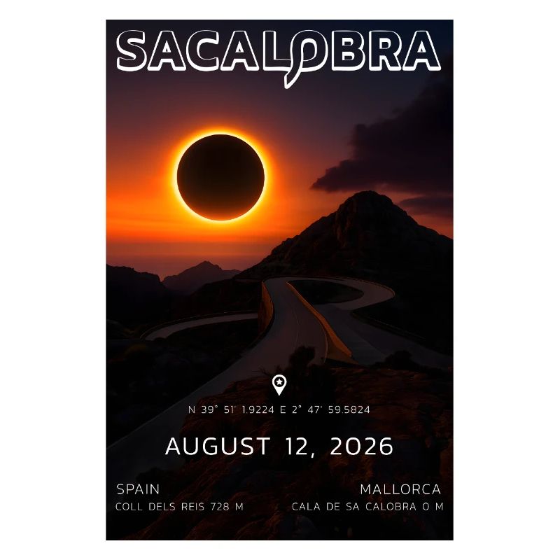 Sa Calobra 2026 Solar Eclipse