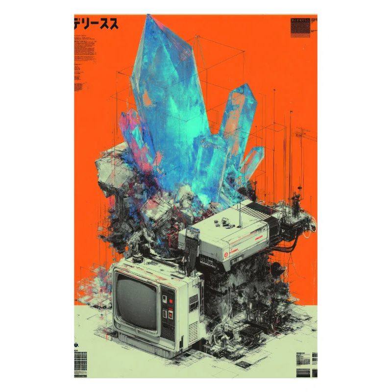 Retro-Tech-Kristallfusion