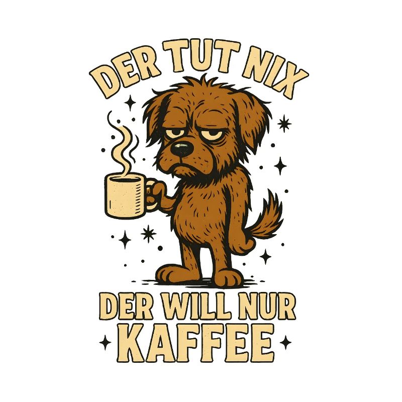 He doesn't do anything, he just wants coffee funny