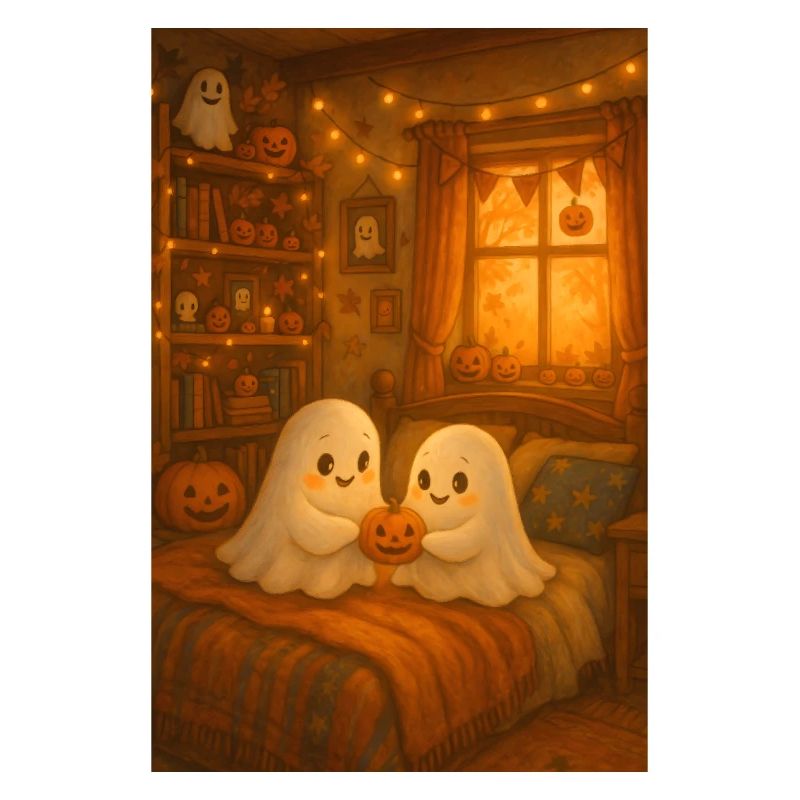 Fantômes mignons d’Halloween